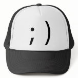 wink face! trucker hat