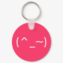 Wink (Japanese Smileys) keychains