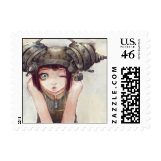 Wink Postcard stamp