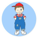Winking Boy stickers by shopstew Winking Boy stickers