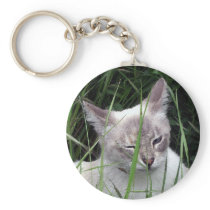 Winking Cat Keychain