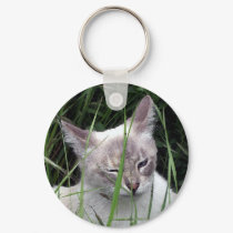 Winking Cat Keychain