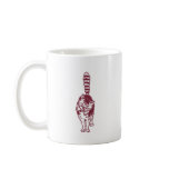 Winking Cat with Bushy Striped Tail Mug