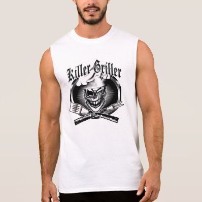 Winking Chef Skull Sleeveless Shirt