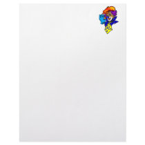 Winking Clown with Marble Custom Letterhead