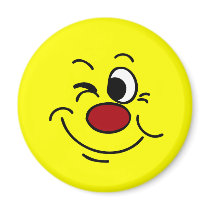 Winking Face: Sure I can cover for you at work Fridge Magnet