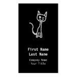 Winking Gray Cat. Business Card