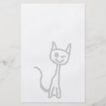 Winking Gray Cat. Flyer
