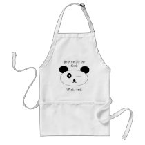 Winking panda Apron aprons