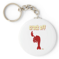 Winking Red Lobster Crack Off keychains