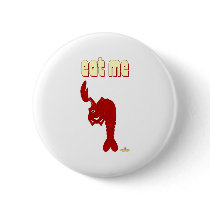 Winking Red Lobster Eat Me buttons