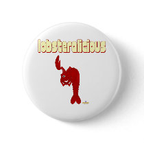 Winking Red Lobster Lobsteralicious buttons