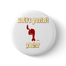Winking Red Lobster World's Greatest Pincher buttons