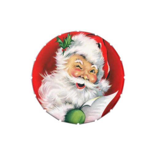 Winking Santa Jelly Belly Tins Zazzle