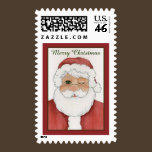 Winking Santa Postage Stamp stamps