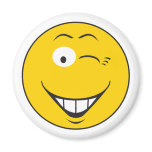 Winking Smiley Face magnets
