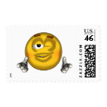 Winking - toon postage