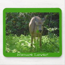 Winking Wild Rudolph mousepads