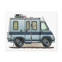 Winnebago LeSharo Camper RV postcards by art1st Winnebago LeSharo Camper RV postcards