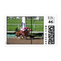 Winner By A Nose Postage Stamp by greatphotos Winner By A Nose Postage Stamp