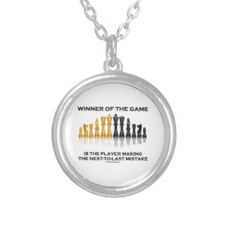 Winner Of Game Player Making Next-To-Last Mistake Personalized Necklace