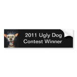 Winner of the Ugly Dog Contest 2011 Bumper Sticker