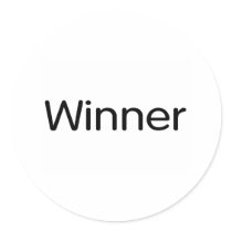 Winner Round Stickers