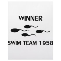 winner swim team 1958 icon letterhead