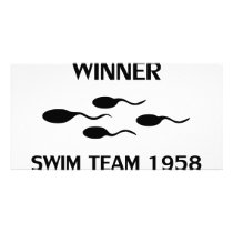 winner swim team 1958 icon photo cards