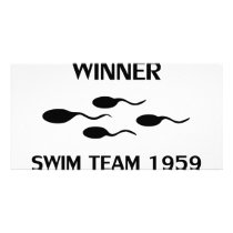 winner swim team 1959 icon photo cards