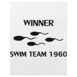 winner swim team 1960 icon flyer design