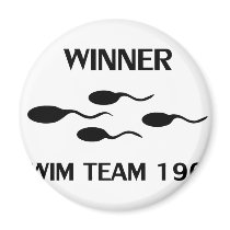 winner swim team 1961 icon fridge magnet