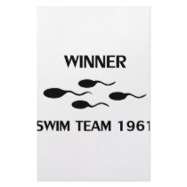 winner swim team 1961 icon stationery