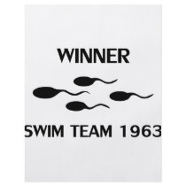 winner swim team 1963 icon personalized flyer