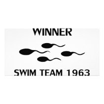 winner swim team 1963 icon photo card template