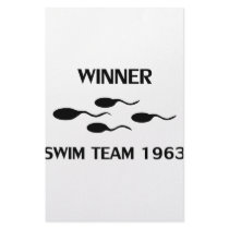 winner swim team 1963 icon stationery