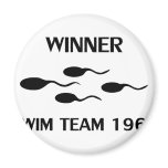 winner swim team 1964 icon magnets