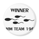 winner swim team 1965 icon magnets