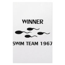 winner swim team 1967 icon stationery