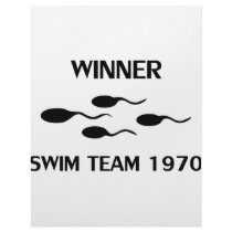 winner swim team 1970 icon letterhead