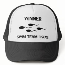 winner swim team 1975 icon hats