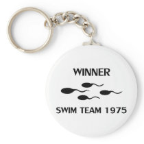 winner swim team 1975 icon key chains