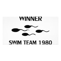 winner swim team 1980 icon photo cards
