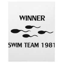 winner swim team 1981 icon personalized letterhead