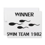 winner swim team 1982 icon personalized announcement