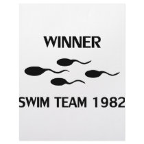 winner swim team 1982 icon letterhead