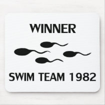 winner swim team 1982 icon mousepads