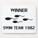 winner swim team 1982 icon mousepads