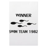 winner swim team 1982 icon stationery