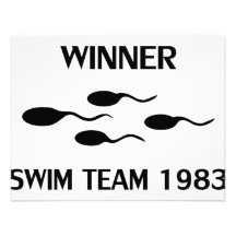 winner swim team 1983 icon custom announcement